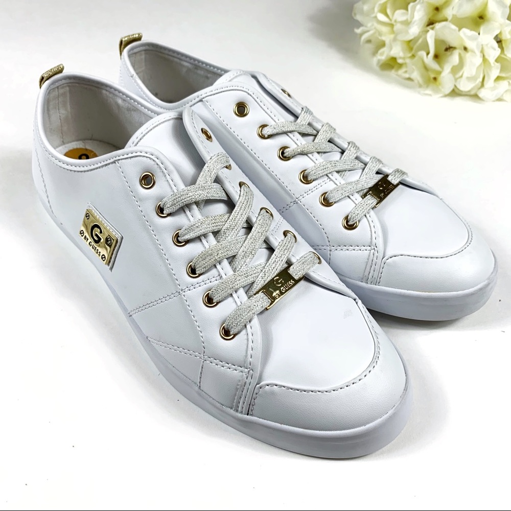 G by GUESS Gold Glitter Mallory Sneakers - Size 12